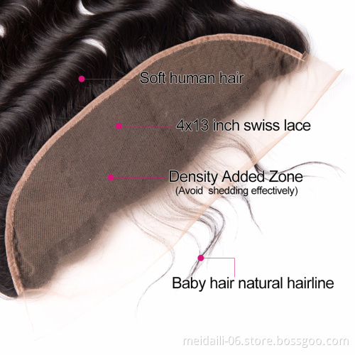 shopping online accept paypal body wave 13x4  human hair hd lace frontal closure